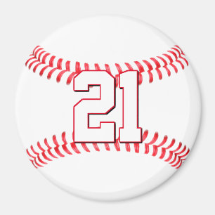 Anpassningsbar Baseball Player Number/Brev idrotts Magnet