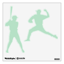 Anpassningsbar Baseball Player-väggfel