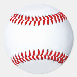 Anpassningsbar Baseball Stickers Runt Klistermärke