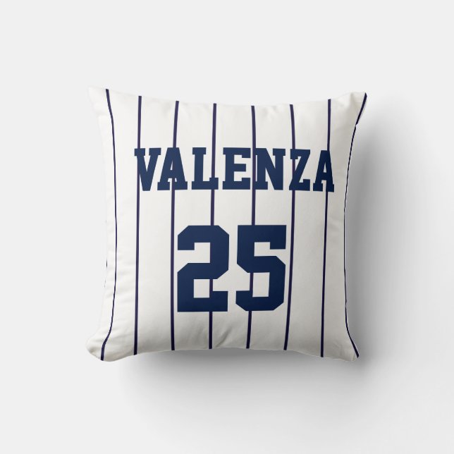 Anpassningsbar Baseball Streck Uniform Jersey Pill Kudde (Framsida)