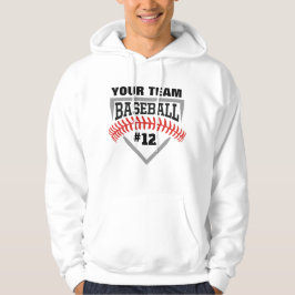Anpassningsbar Baseball Team Hoodie Bet-nummer