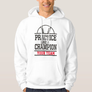 Anpassningsbar Baseball Team Motto Hoodie