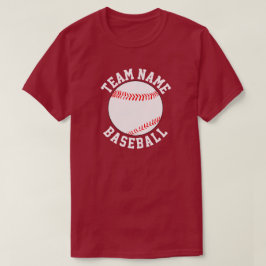 Anpassningsbar Baseball Team Namn, Player- och Jer T Shirt
