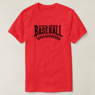 Anpassningsbar Baseball Team Namn T Shirt