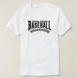 Anpassningsbar Baseball Team Namn T Shirt