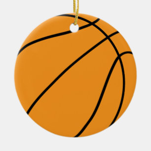 Anpassningsbar Basketball Älskare Gift for Sports Julgransprydnad Keramik