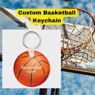 Anpassningsbar Basketball Coach Keepsak Nyckelring