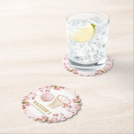 Anpassningsbar Basketball Girl Birthday Underlägg Papper