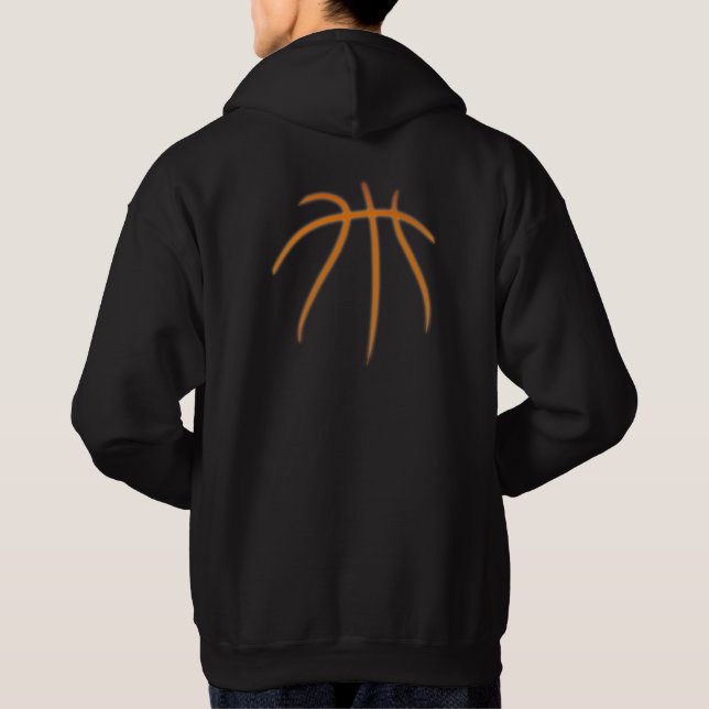 Anpassningsbar Basketball Hoodie (Baksida)