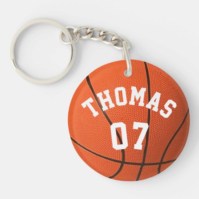 Anpassningsbar Basketball med Monogram (Framsidan)
