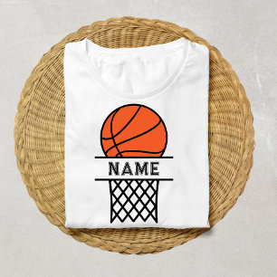 Anpassningsbar Basketball Namn Basketball Älskare T Shirt