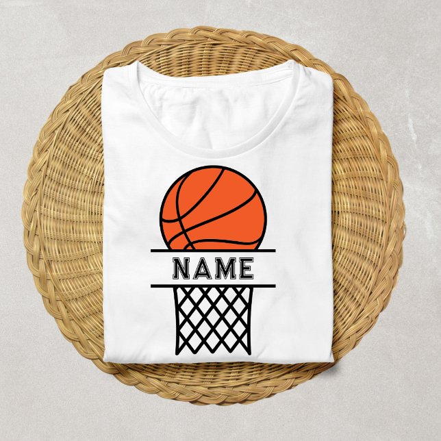 Anpassningsbar Basketball Namn Basketball Älskare  T Shirt (Skapare uppladdad)