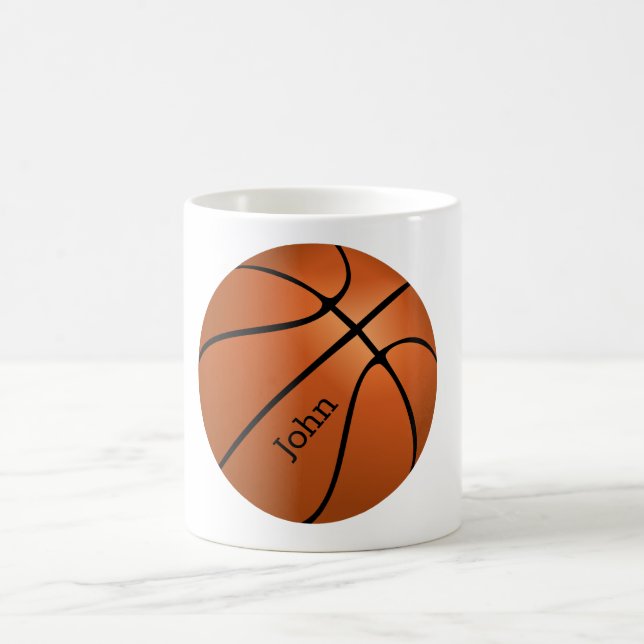 Anpassningsbar Basketball Player Namn Kaffemugg (Center)
