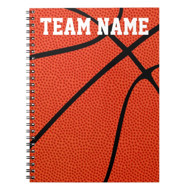 Anpassningsbar Basketball Player, träning eller te Anteckningsbok (Framsidan)