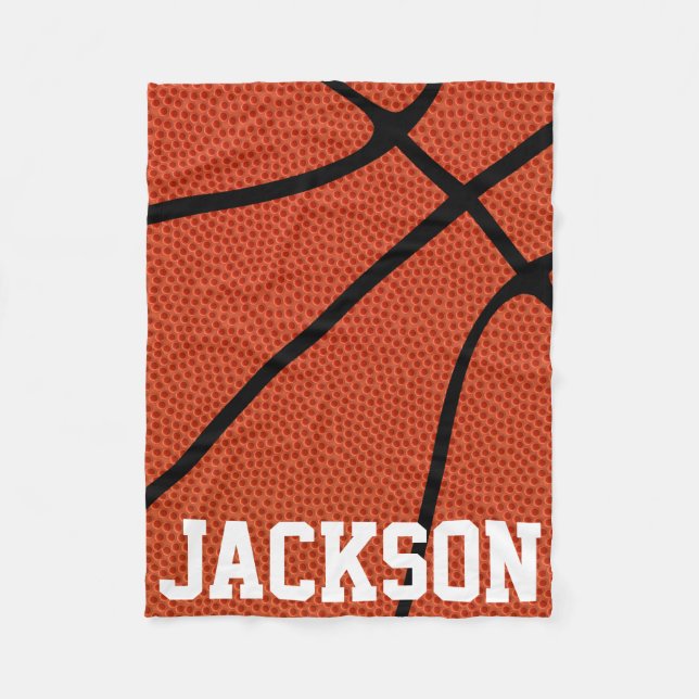 ANPASSNINGSBAR Basketball Skin Fleece Blanket (Framsidan)