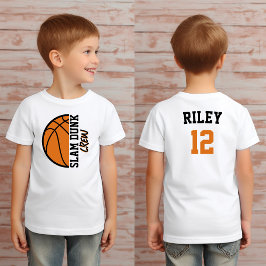 Anpassningsbar Basketball Slam dunk Namn T Shirt