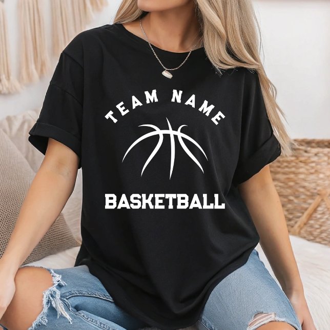 Anpassningsbar Basketball Team Namn Basketball Mam T Shirt (Skapare uppladdad)