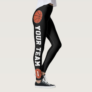 Anpassningsbar Basketball Team Namn och spelarnumm Leggings