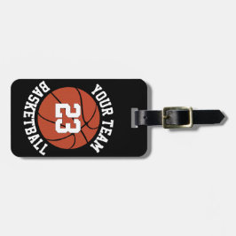Anpassningsbar Basketball Team Namn, Player Number Bagagebricka