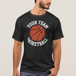 Anpassningsbar Basketball Team, Player Namn och nu T Shirt