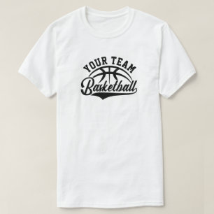 Anpassningsbar Basketball Team T-Shirt
