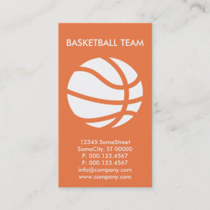 anpassningsbar basketboll visitkort