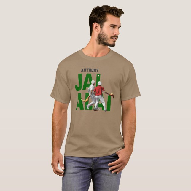Anpassningsbar baskisk sport Cesta Punta/Jai Alai T Shirt (Hel framsida)