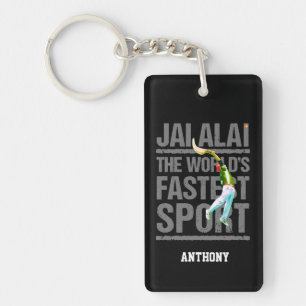 Anpassningsbar baskisk sport Jai Alai/Cesta Punta Nyckelring