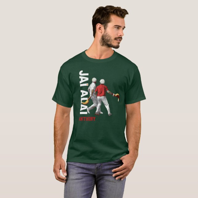 Anpassningsbar baskisk sport Jai Alai/Cesta Punta T Shirt (Hel framsida)
