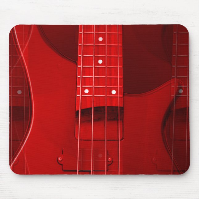 Anpassningsbar Bass Guitar Modern Trendig Music-ma Musmatta (Framsidan)