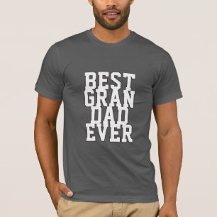 Anpassningsbar Bästa Grandpa-text som alltid är fu T Shirt
