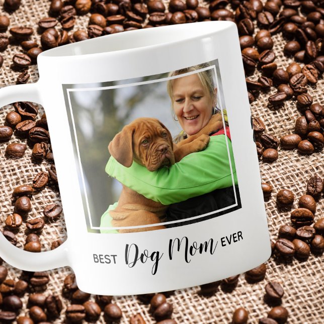 Anpassningsbar Bästa Hund Mamma någonsin Pet Photo Kaffemugg (Skapare uppladdad)