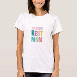 Anpassningsbar, bästa mamma-stadens typografi, mod t shirt