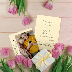 Anpassningsbar Bästa mormor någonsin, fotokort Hel Meddelande