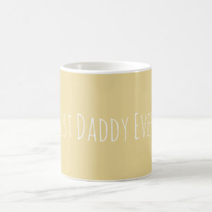 Anpassningsbar Bästa pappa någonsin mjuk Gult Ka Kaffemugg