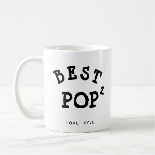 anpassningsbar bästa poppropp pappa fars dag kaffe kaffemugg