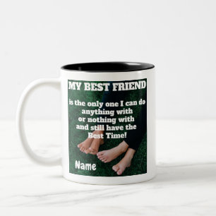 Anpassningsbar, bästa vän-kaffe Mugg