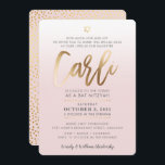 ANPASSNINGSBAR Bat mitzvah Inbjudan blek rosa guld<br><div class="desc">*** OBS! HJÄLPEFFEKTEN AV SKINGA GALLA FOLIER ÄR ETT TRYCKT BILD ** - - - - - - - - - - - - - - - - - - - - - - - - - - - - - - - - - - - - - - -...</div>