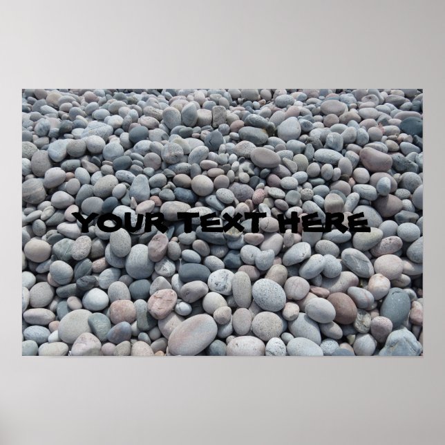 Anpassningsbar Bble Beach Poster (Framsidan)