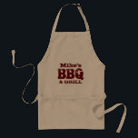 Anpassningsbar-BBQ och stödraster Förkläde<br><div class="desc">Coola godis för en mat.</div>