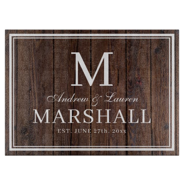 Anpassningsbar BBQ Par Namn Jordbrukshuset Bröllop (Framsidan)