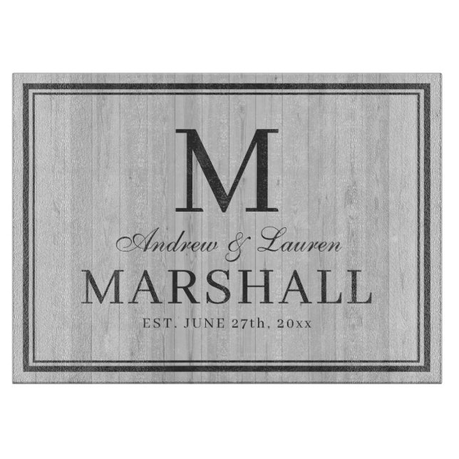 Anpassningsbar BBQ Par Namn Rustic Bröllop Gift (Framsidan)