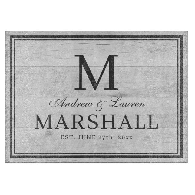 Anpassningsbar BBQ White Wood Namn Bröllop Gift (Framsidan)