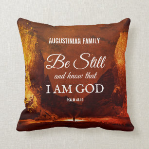 Anpassningsbar BE FORTFARANDE OCH KNOW Psalm 46:10 Kudde