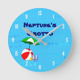 Anpassningsbar Beach Boll Bassäng Leksaker Clock W Rund Klocka