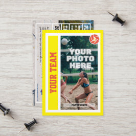 Anpassningsbar Beach-kort för volleyboll (Gult)