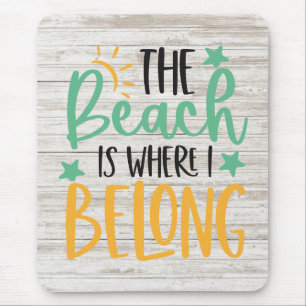 Anpassningsbar Beach Mousepad Musmatta
