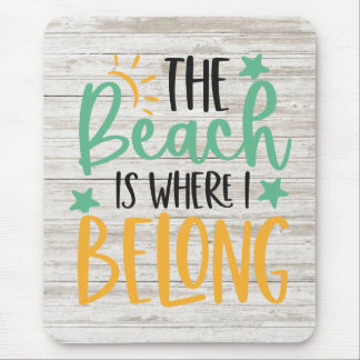 Anpassningsbar Beach Mousepad Musmatta