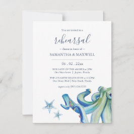 Anpassningsbar Beach Rehearsal Dinner Inbjudan