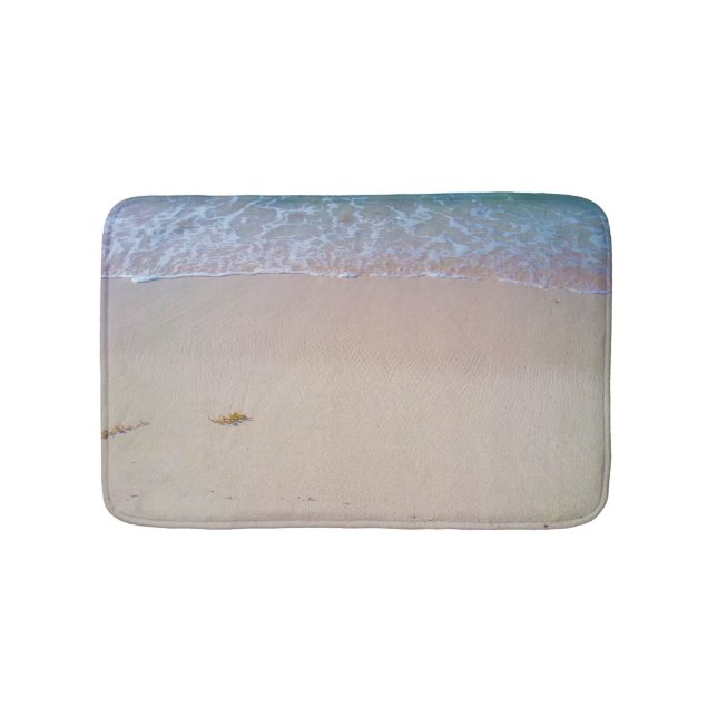 Anpassningsbar Beach Sand Bath Mat Design Badrumsmatta (Framsidan)